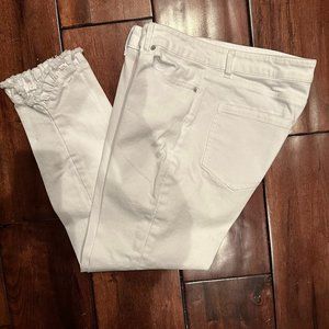 CeCe White Crop Jeans